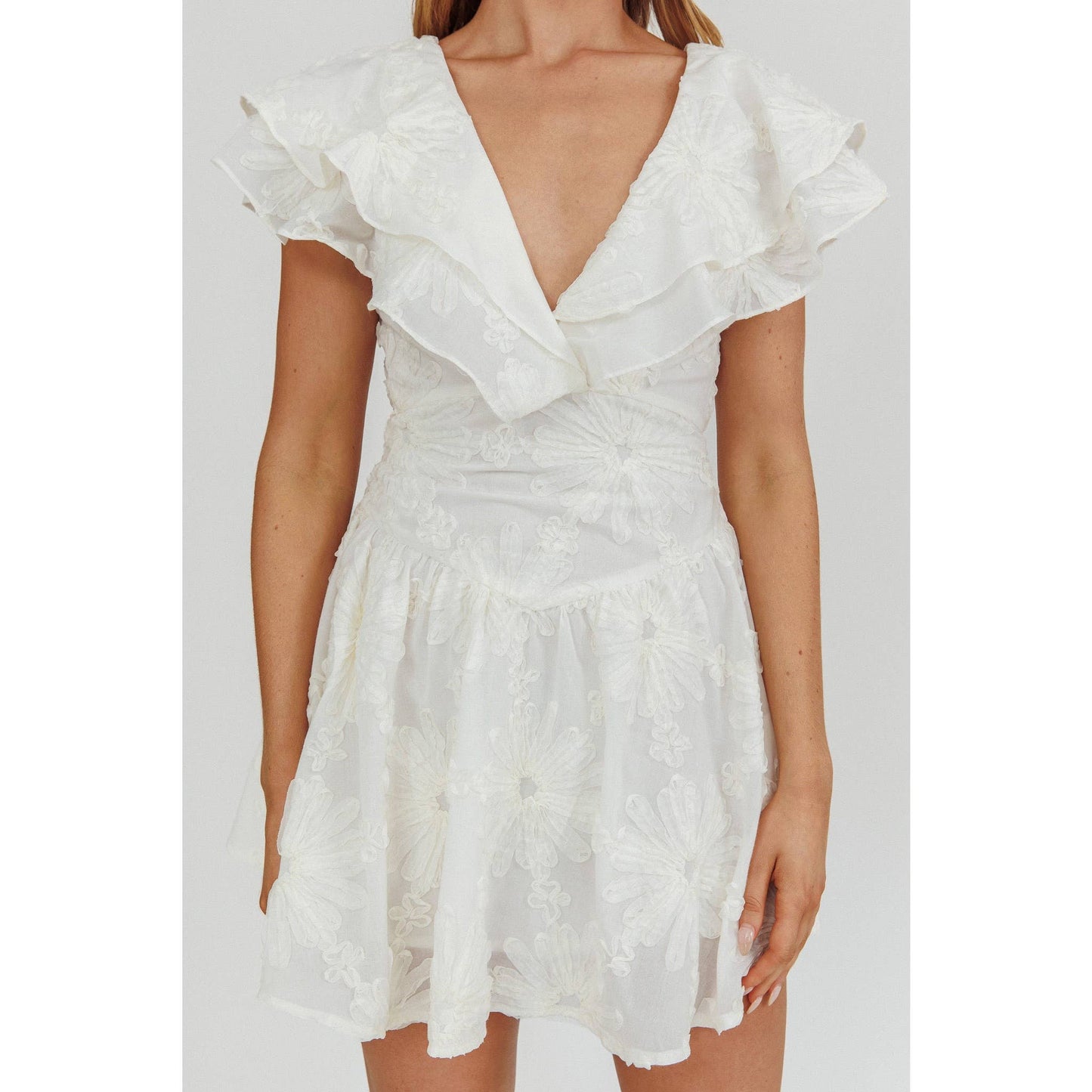 RUFFLE MINI DRESS