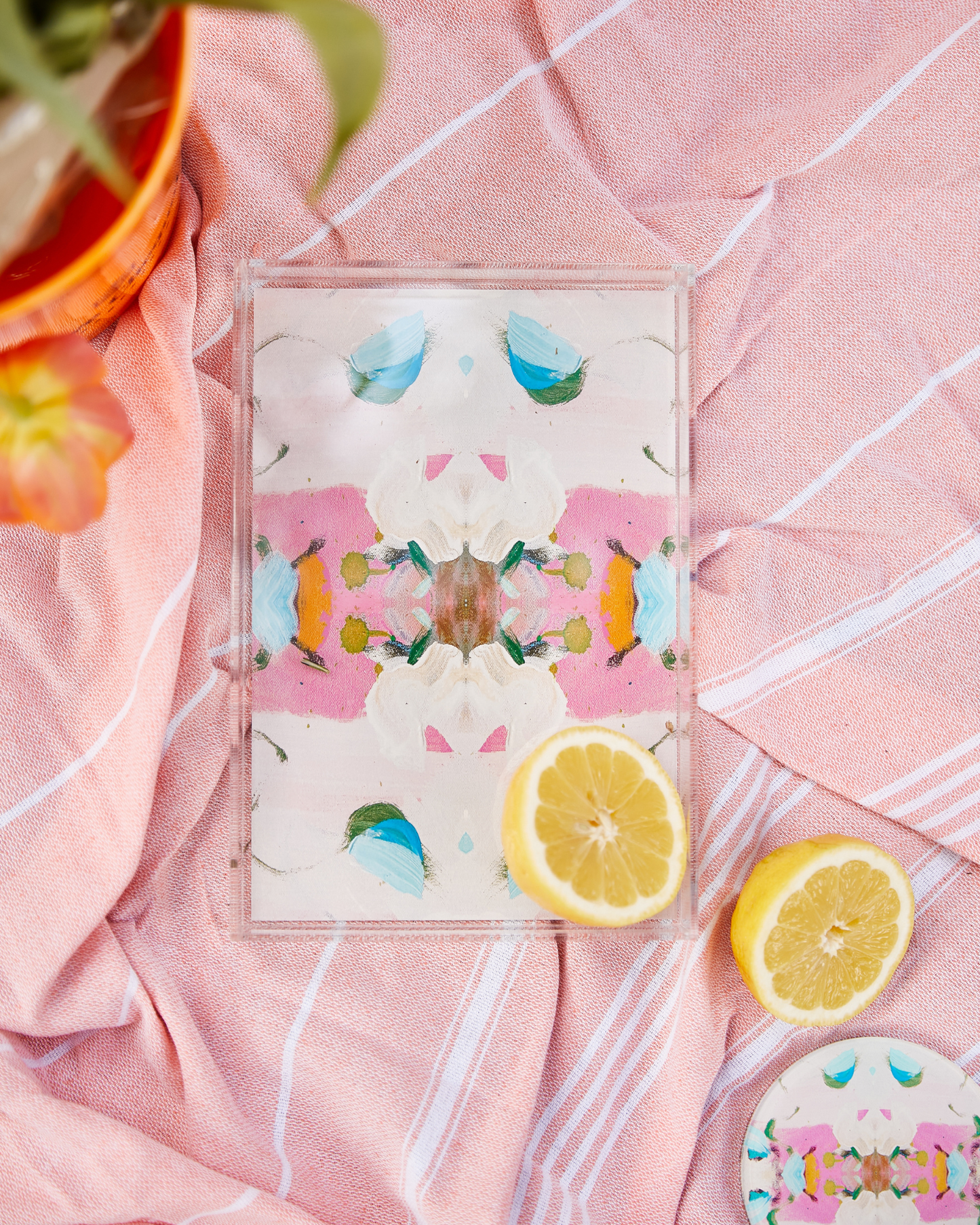 Monets Garden Pink Small Tray | Laura Park Designs x Tart