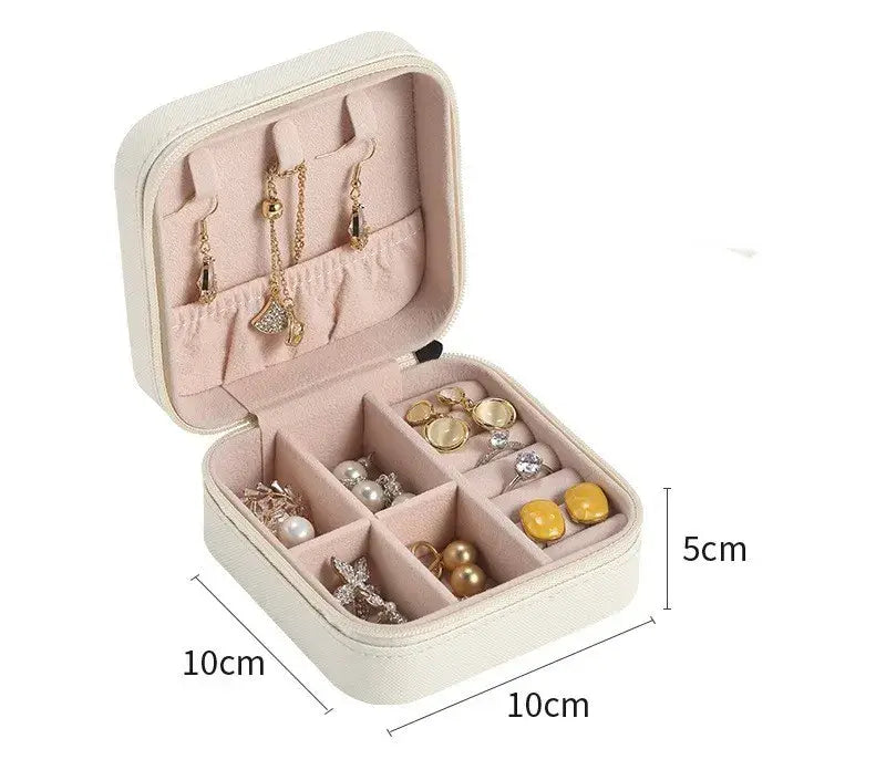 Pink Travel Jewelry Case