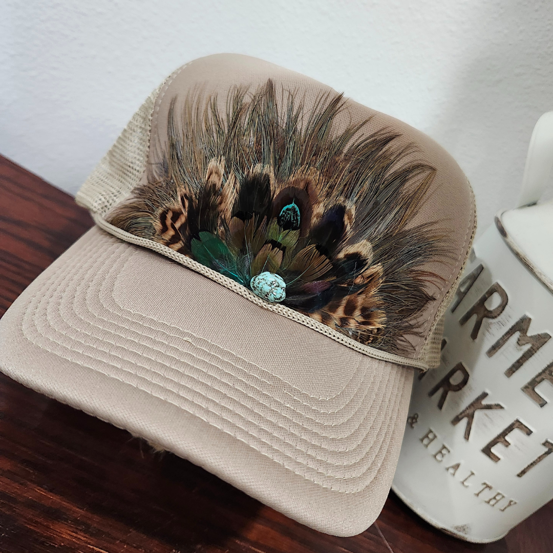 Western Feather Trucker Hat