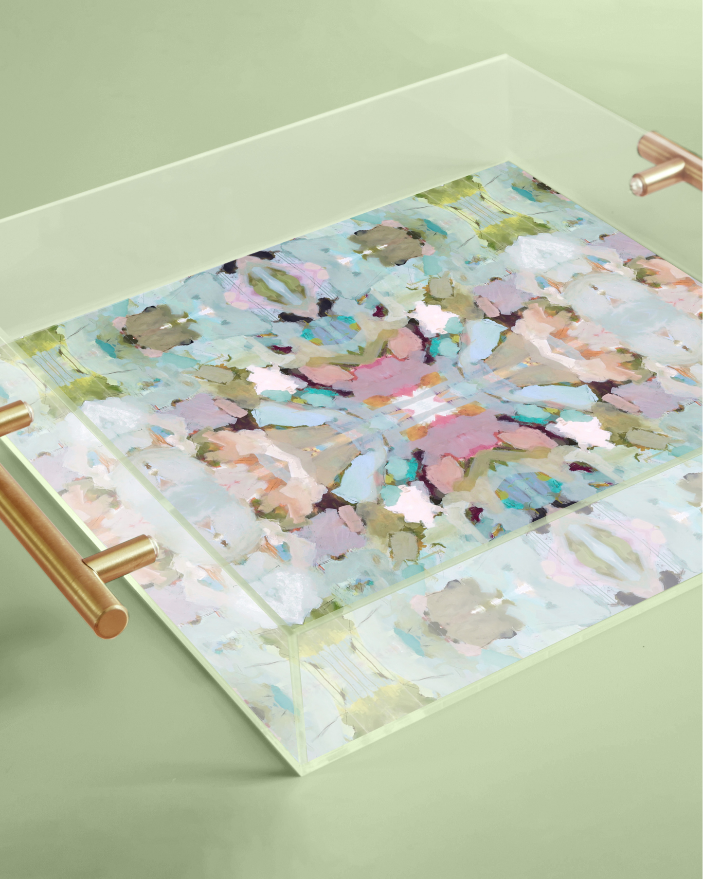 Martini Olives (Laura Park Designs) Acrylic Tray With Gold H