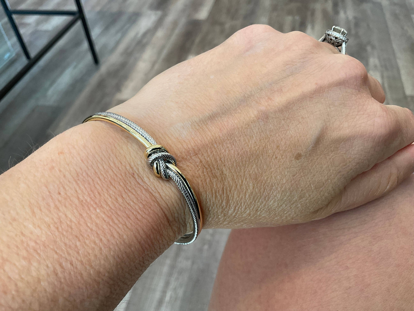 Two Tone Knotted Bracelet