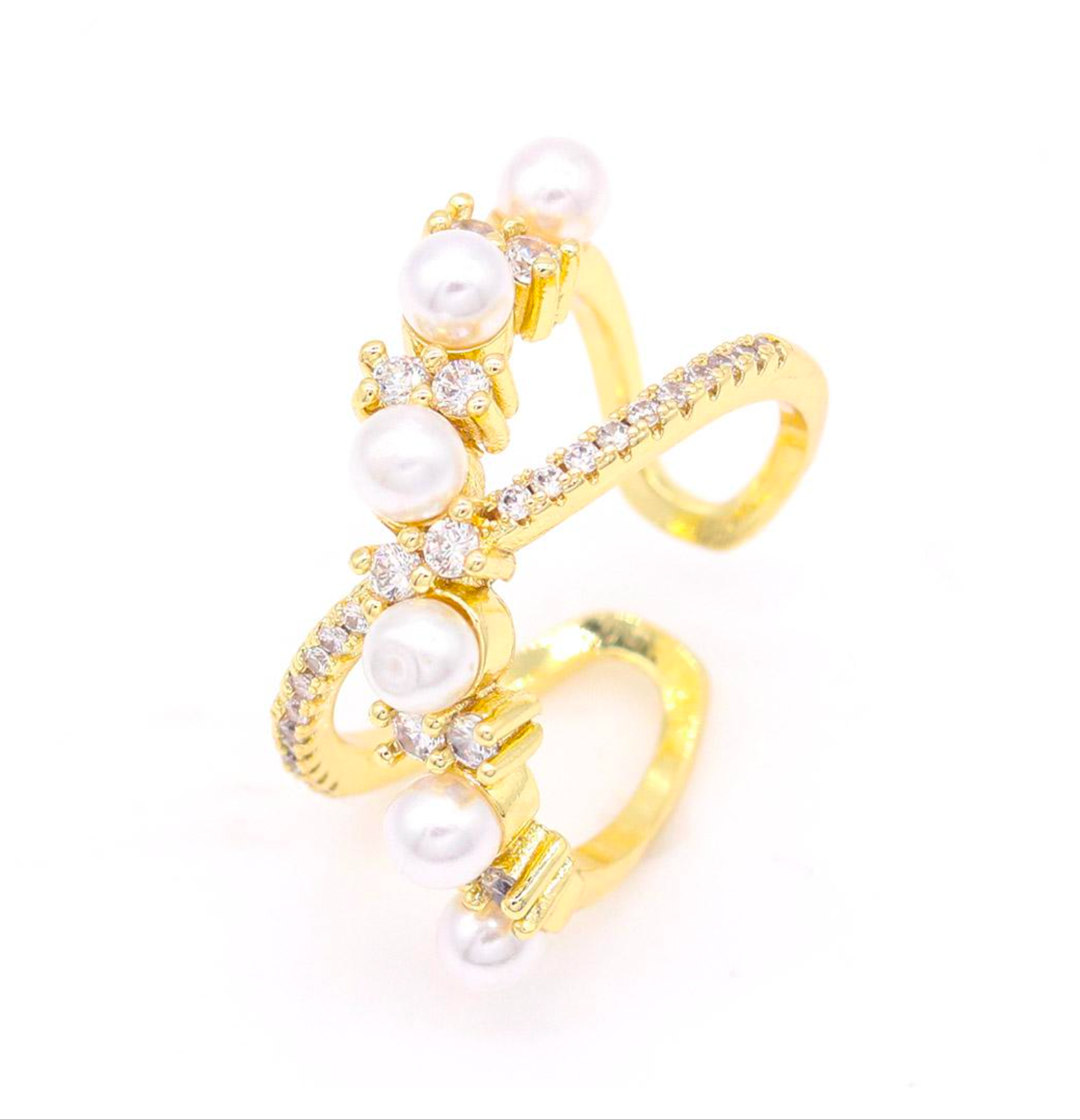 Pearl X Infinity Ring