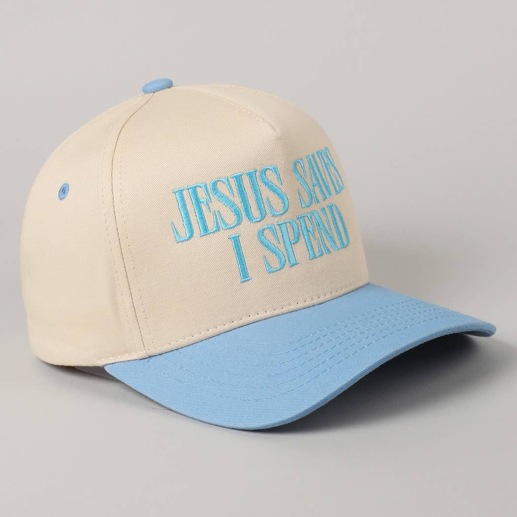 JESUS SAVES I SPEND Trucker Hat
