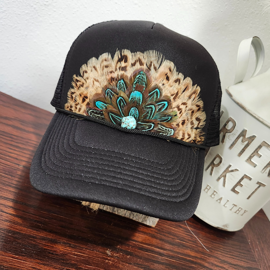 Western Feather Trucker Hat