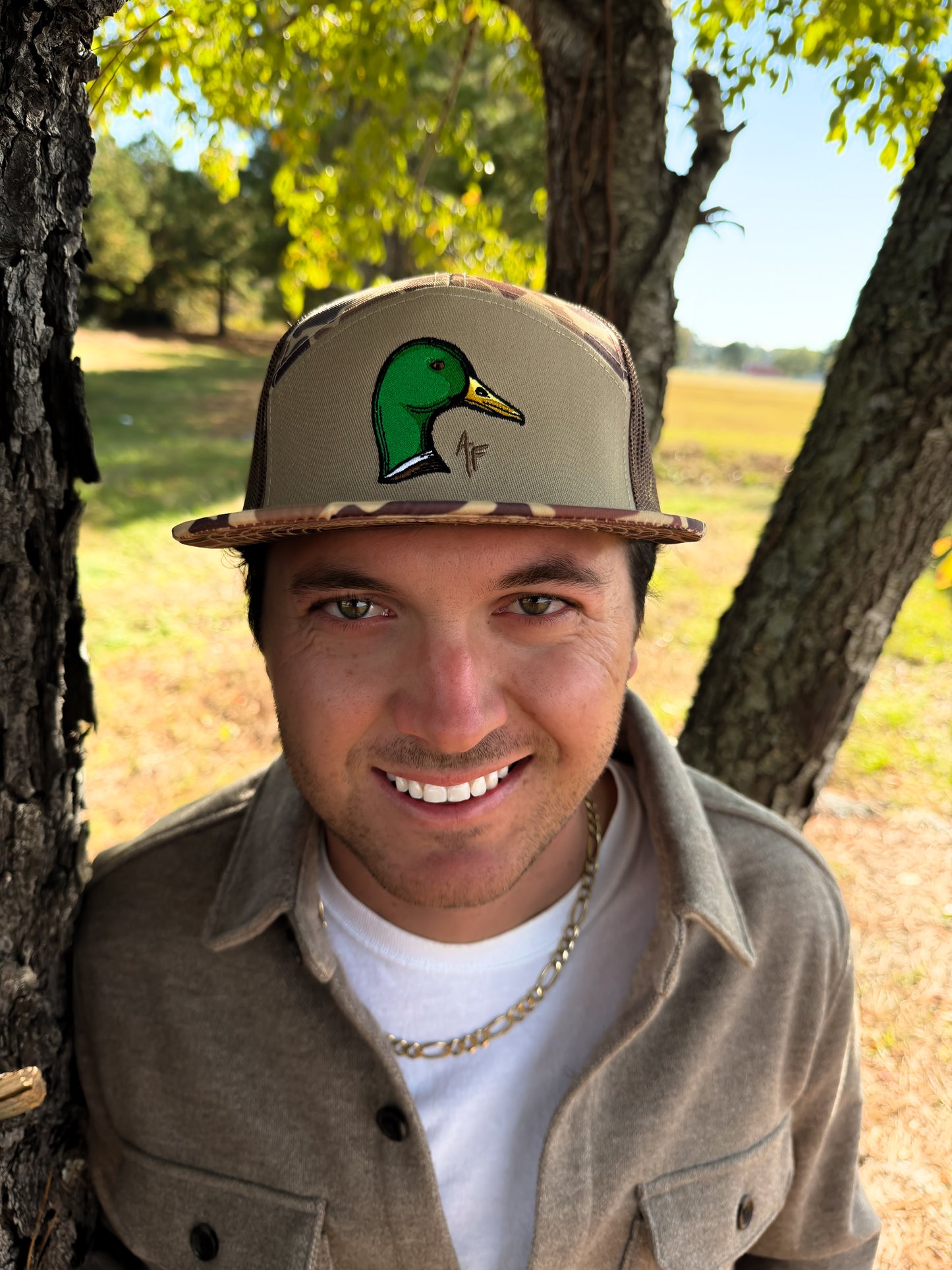 Mallard Duck Head — 7 Panel Duck Camo