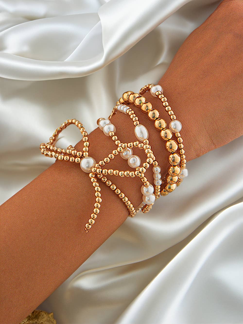 Pearl Bracelet Set