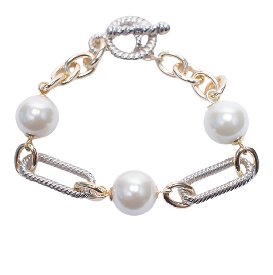 Cable Classic Pearl Bracelet