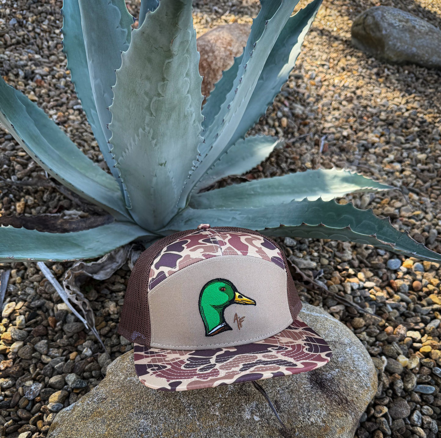 Mallard Duck Head — 7 Panel Duck Camo