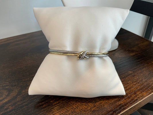 Two Tone Knotted Bracelet