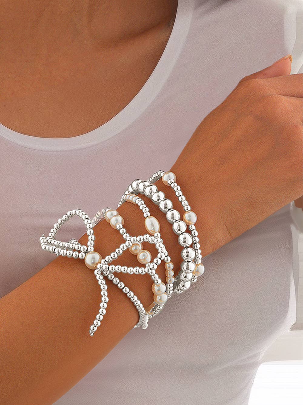 Pearl Bracelet Set